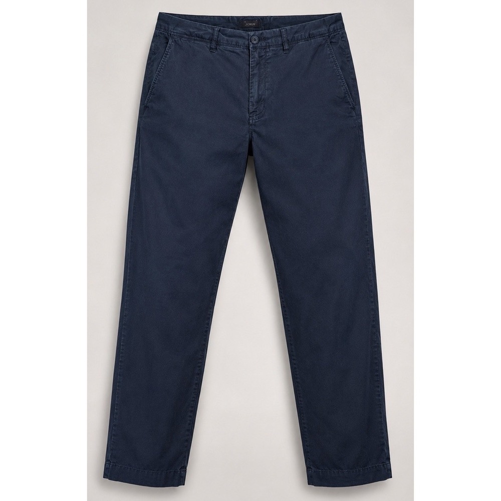 J Crew Mens Chino Pants 32x30 484 Slim Stretch Cotton Navy Blue Casual Office